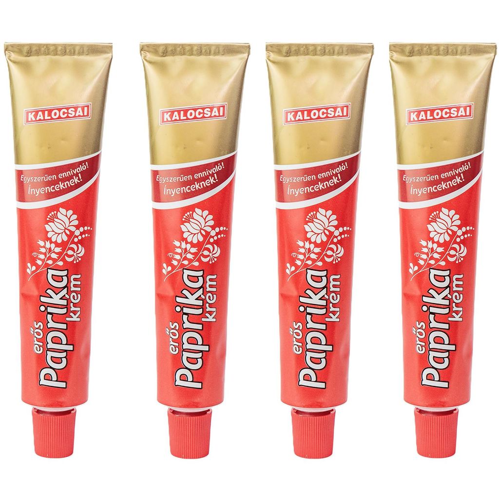 Kalocsai Erös Paprikacreme Scharf 4er Pack (4x70g) Tube – Original Ungarische