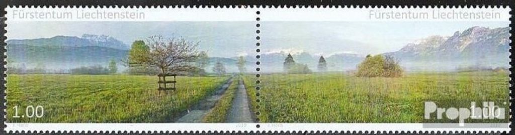 Briefmarken Liechtenstein 2010 Mi 1564-1565 Paar (kompl.Ausg.) gestempelt Panorama