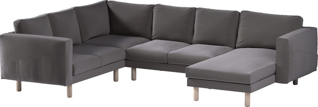 Dekoria Bezug für Norsborg 5-Sitzer Ecksofa mit Recamiere, braun, Norsborg Bezug für 5-Sitzer Ecksofa mit Recamiere