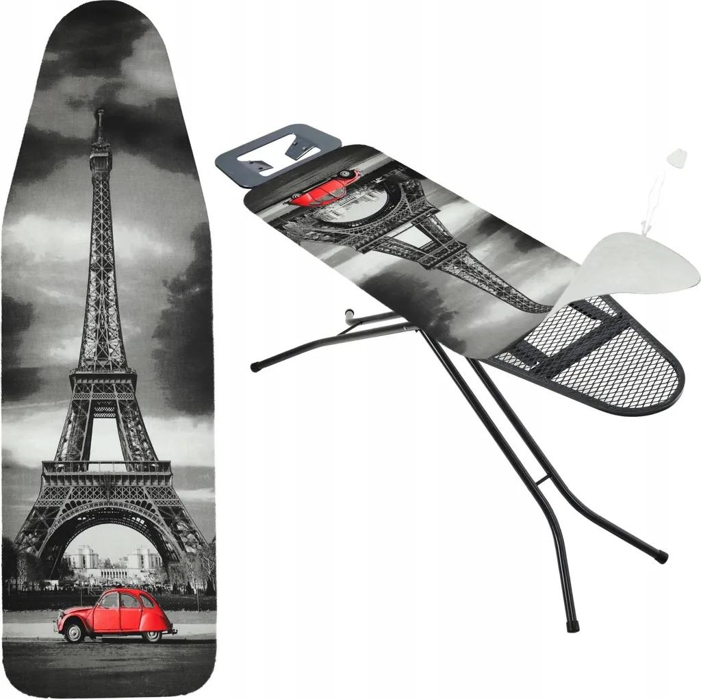 Housse pour table à repasser anti-plis 148x52 cm avec élastique stable