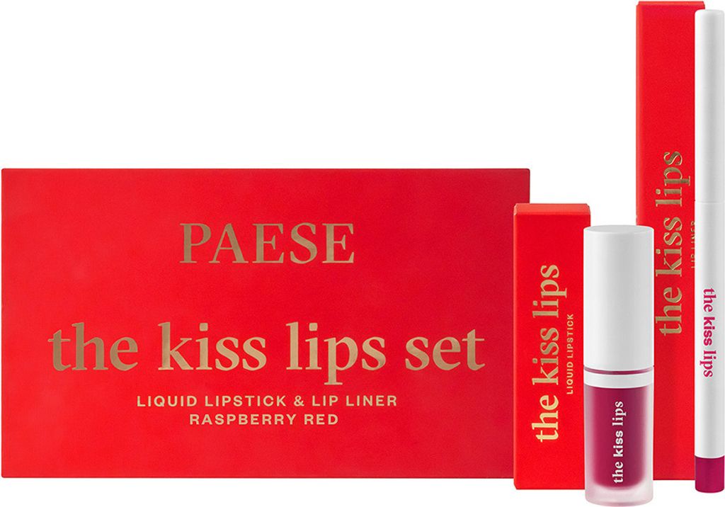 Paese The Kiss Lips Zestaw pomadka i konturówka 05 Raspberry Red