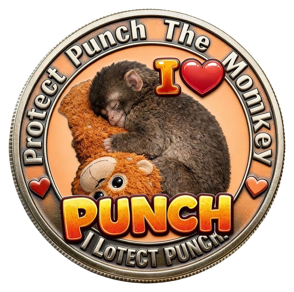 Niedliche Baby-Affen-Challenge-Coin aus Metall, Affe mit Plüschtier, Taschenmünze, 3D-graviertes Erinnerungsstück, Geschenk für Freunde und Sam...