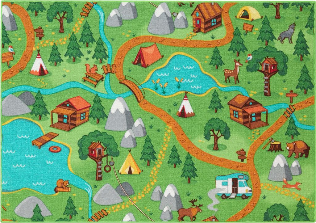 Carpet Studio Hiking Teppich Kinderzimmer - Spielteppich Produktbild 