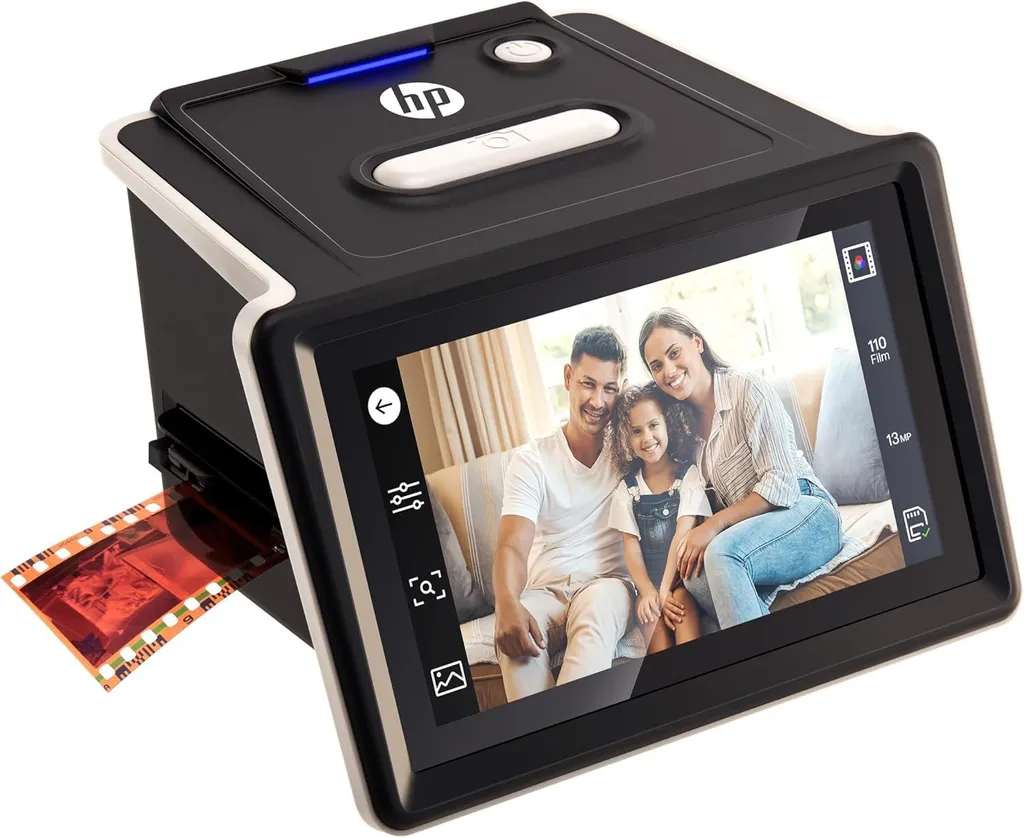 Scanner HP pour numériser diapositives et négatifs écran 5 pouces tactile