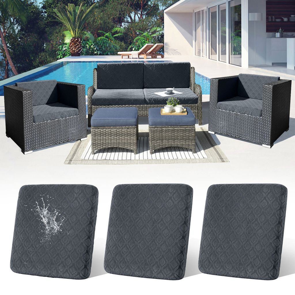 3 Stück Outdoor Kissen Wetterfest Sofabezug Wasserdicht Sofa Sitzkissenbezug Outdoor Sofa Überzug Bezüge Für Gartenpolster Sofa Cushion Cover S...