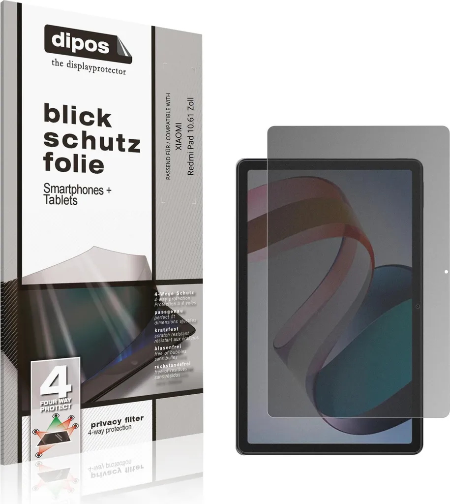 Pellicola Redmi Pad 10.61 per Bambini e Privacy - Protezione Vista 4 Modi