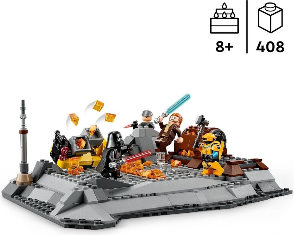 8点専用 LEGO 75334 Star Wars Obi-Wan Kenobi kontra Darth Vader,