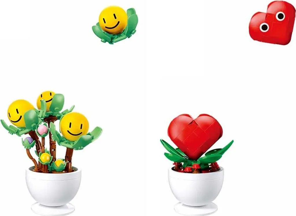 Jeu de Construction Fleurs en Briques Sluban M38-B1073 Display de 6 - 7