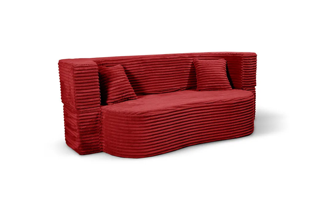 Canapé 3 places convertible en tissu gris anthracite - Salon et chambre
