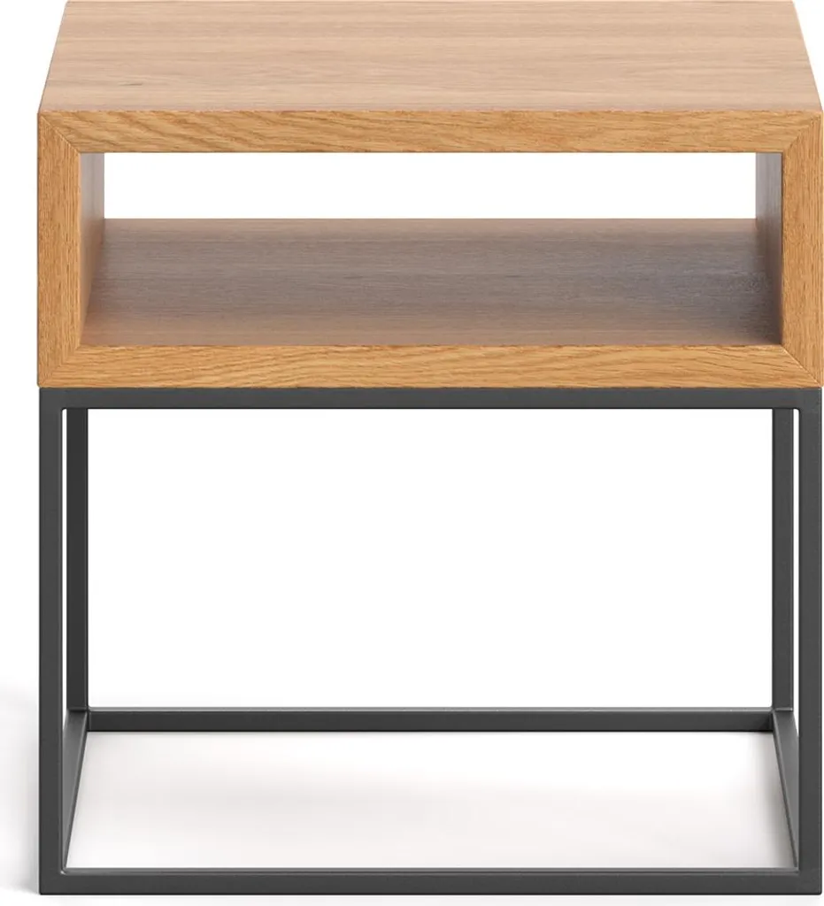 Table de Chevet Compacte 40 cm Loom pour Chambre Style Industriel