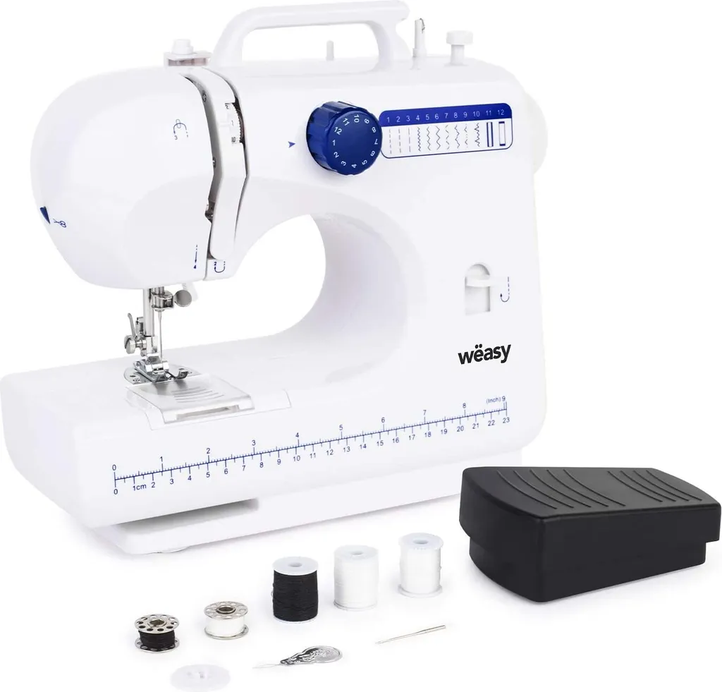 Machine à coudre avec éclairage LED WINKEL SW45 - 12 points essentiels - 6