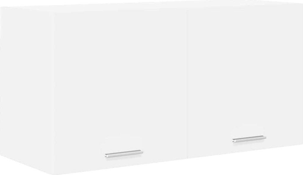 vidaXL Hangkast met opbergruimte, wit, 80 x 31 x 40 cm, Productafbeelding 