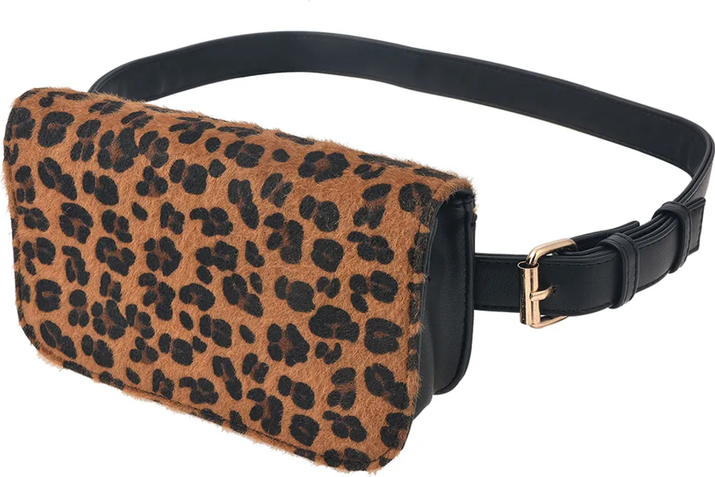 Marsupio Donna Juleeze Marrone Leopardo | Praticità in Ecopelle 19x11