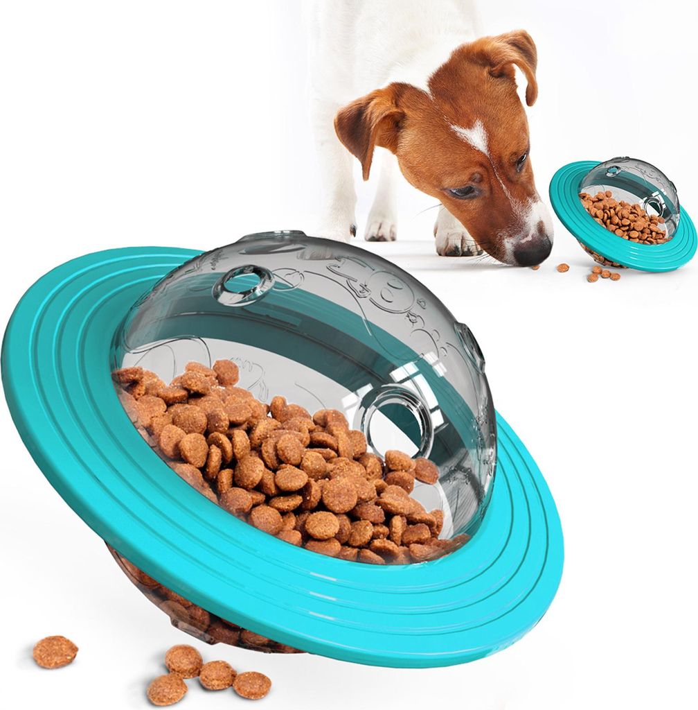 Dog Planet Interaktives Spielzeug Slow Feeder Puzzle IQ Treat Ball, Futterausgabe-Kauspielzeug für mittelgroße bis große Hunde