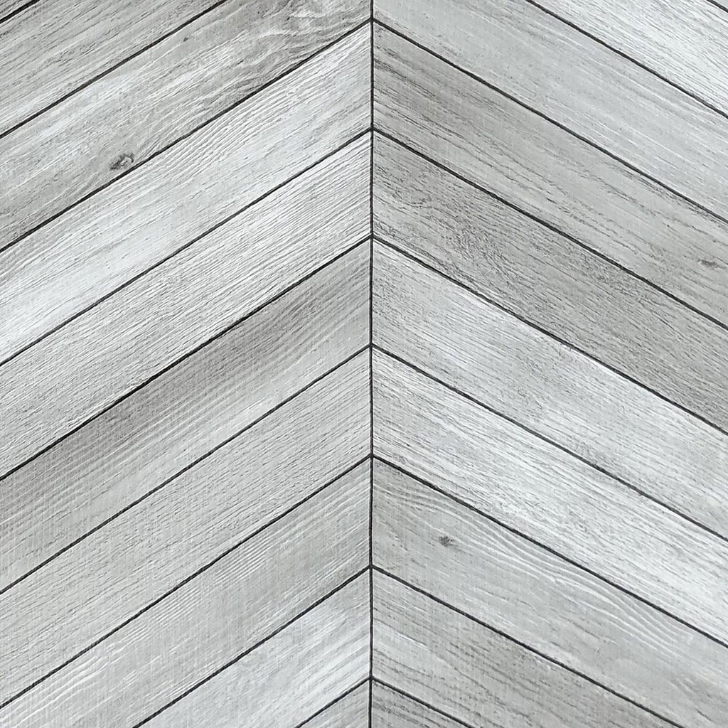 Klebefolie Möbel 67x50 cm - Fischgrät Grau - Möbelfolie selbstklebend in Holzoptik - Folie für Möbel zur schnellen Renovierung von Türen und ...