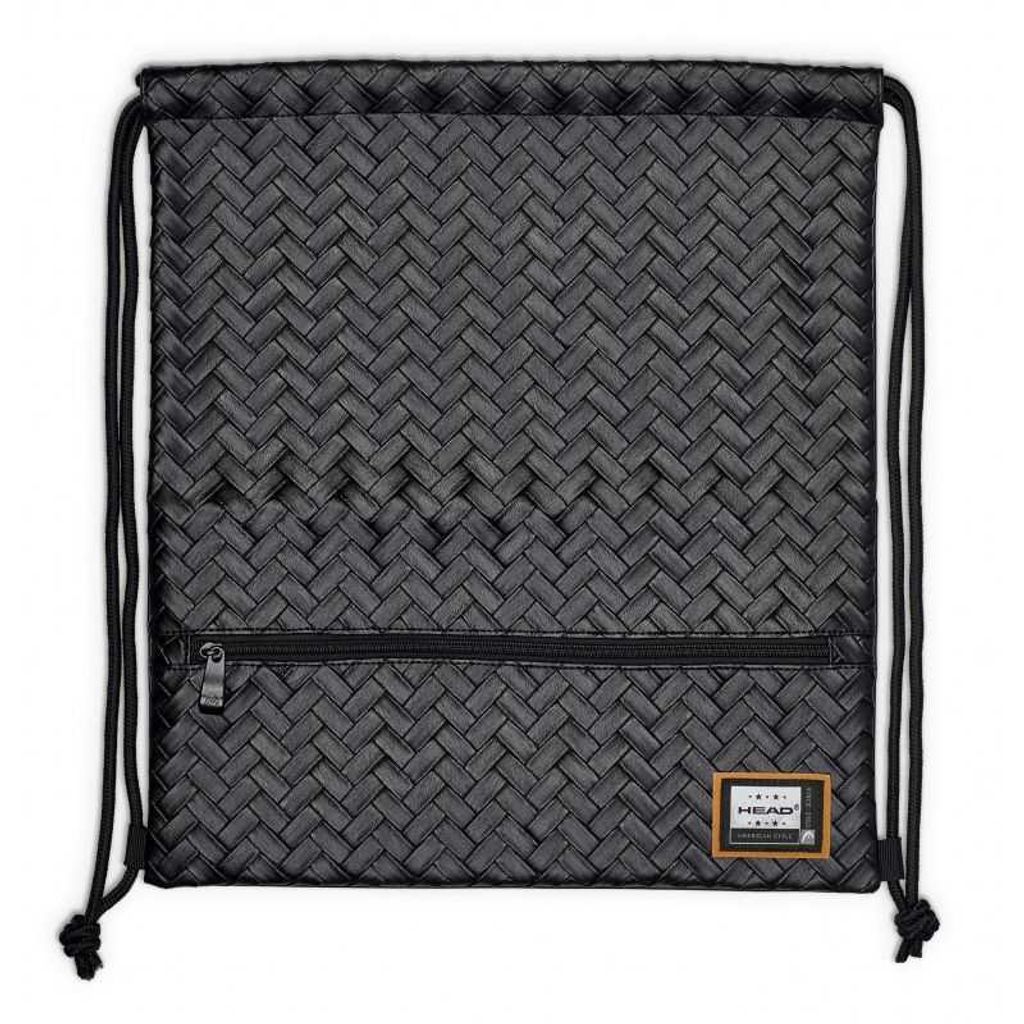 HEAD Black Luxury Leatherette Back Pouch/Back Bag, HD-350, 507019016