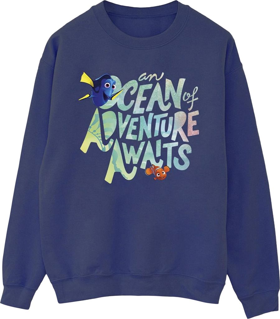 Disney - "Finding Dory Adventure" Sweatshirt für Damen BI5834 (M) (Marineblau)
