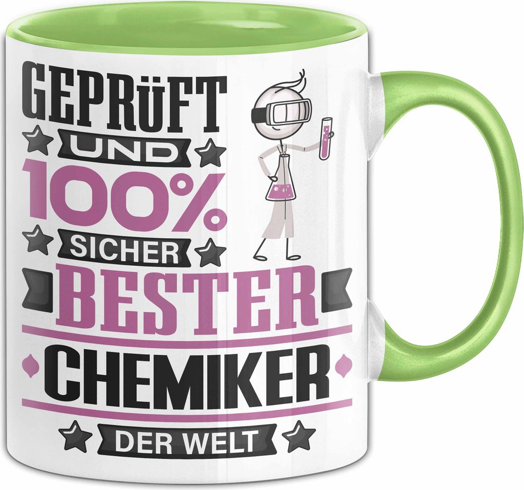 Chemiker Geschenk Lustiger Spruch für Chemiker Geschenkidee Bester Chemiker Der Welt (Grün)