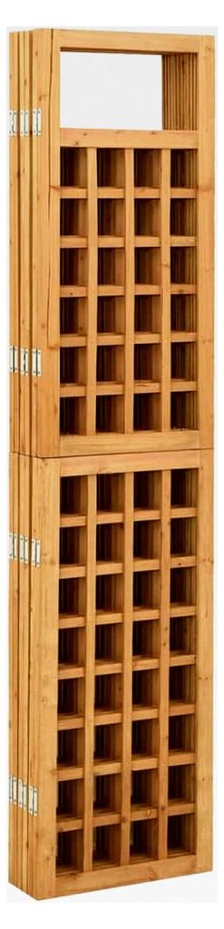 Trennwand Raumteiler aus Tannenholz, 242,5 x 180 cm, für Privatsphäre und Pflanzenrankhilfe