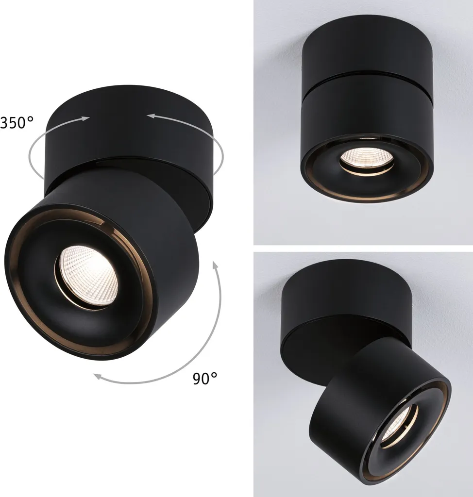 Paulmann Spircle LED Plafoniera Orientabile 3000K | Design Industriale