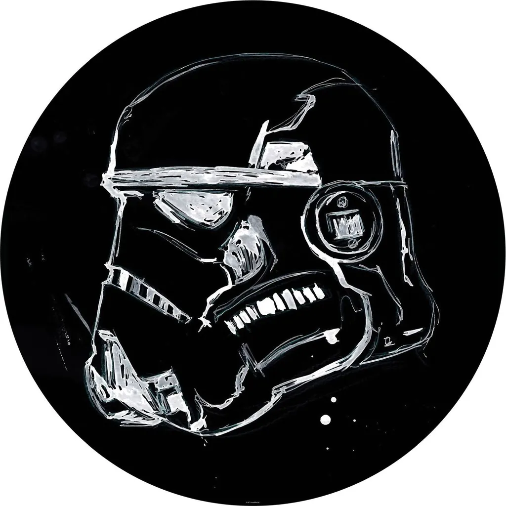 Decorazione Murale Rotonda Star Wars 128cm Stormtrooper Autoadesiva