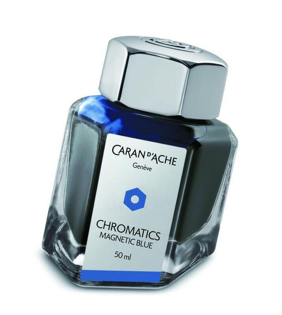 Tintenfass CHROMATICS Magnetic Blue 50 ml CARAN D'ACHE 8011.149