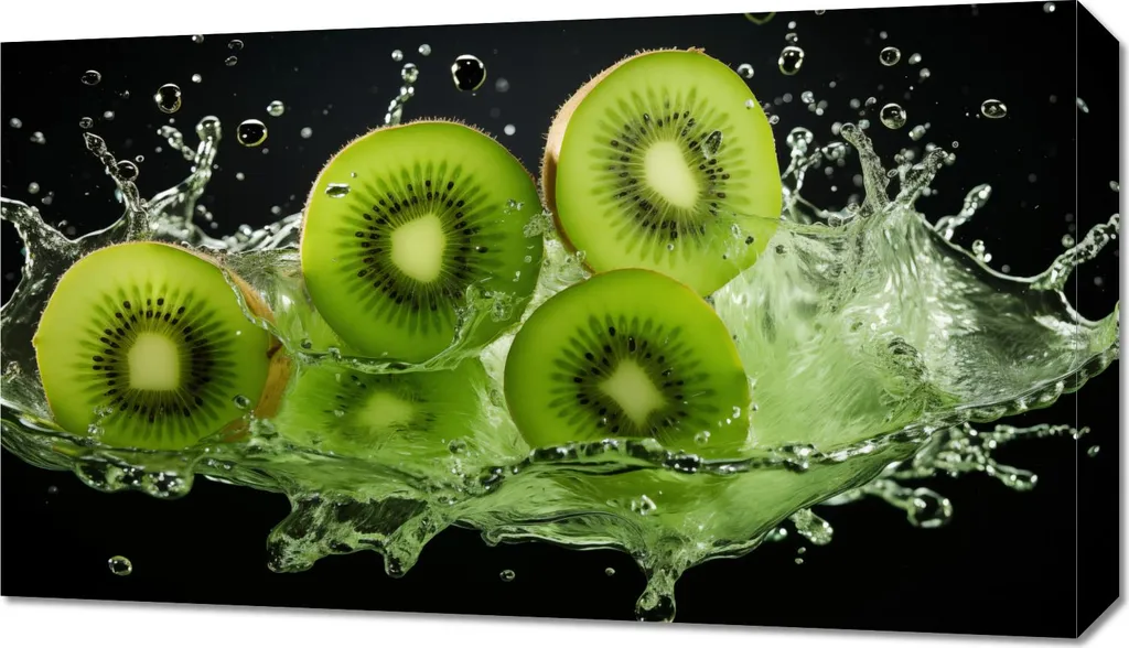 Decorazione Parete Kiwi Energia 70x40cm - Design Minimal per Casa