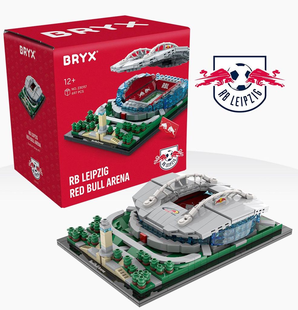 BRYX Red Bull Arena RB Leipzig – 697 Klemmbausteine Produktbild 