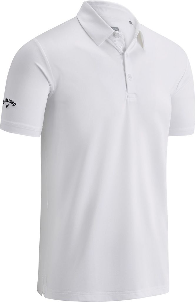 Callaway - Poloshirt, Unifarben für Herren RW7679 (L) (Leuchtend Weiß)