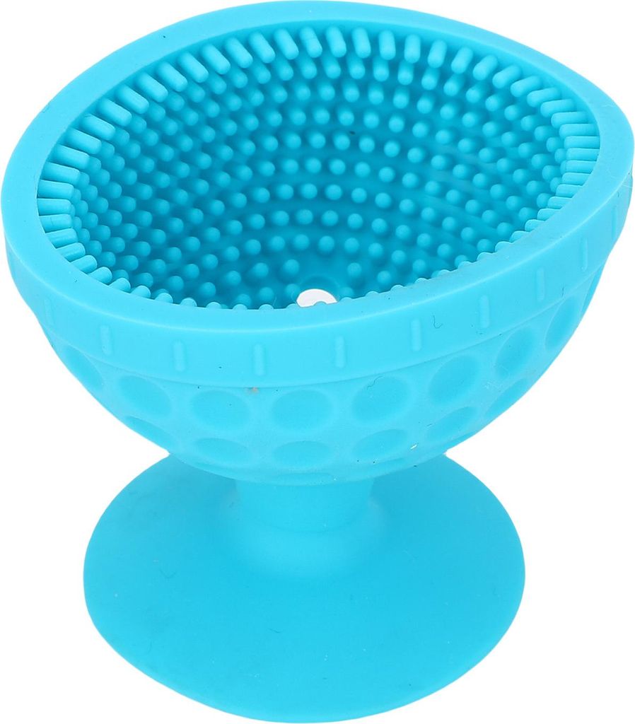 Silikon-Schlägerball-Scheuerbürste, tragbar, effektiv, multifunktionales Reinigungswerkzeug, Blau