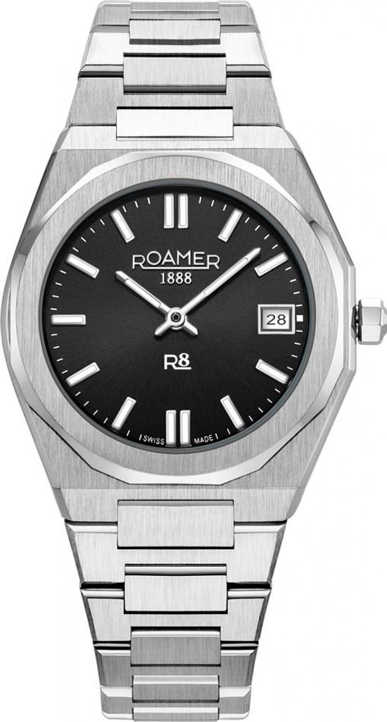 Damenarmbanduhr ROAMER 972857 41 85 20 in klassischem Silber für Paare.