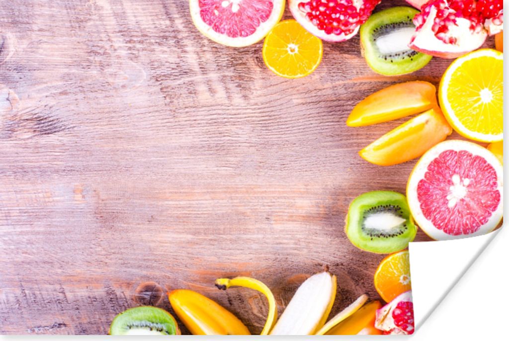 MuchoWow Poster Obst - Zitrusfrüchte - Küche - Sommer 180x120 cm - Fotoplakat