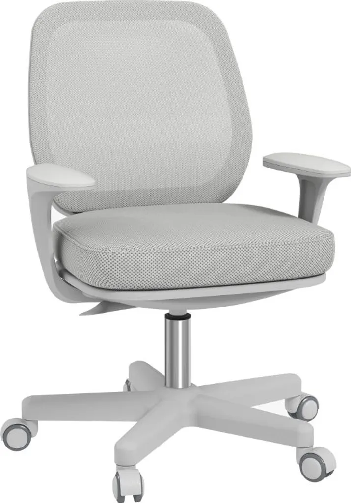 Chaise de bureau Fortuna Lai ergonomique pivotante grise 55x48 cm