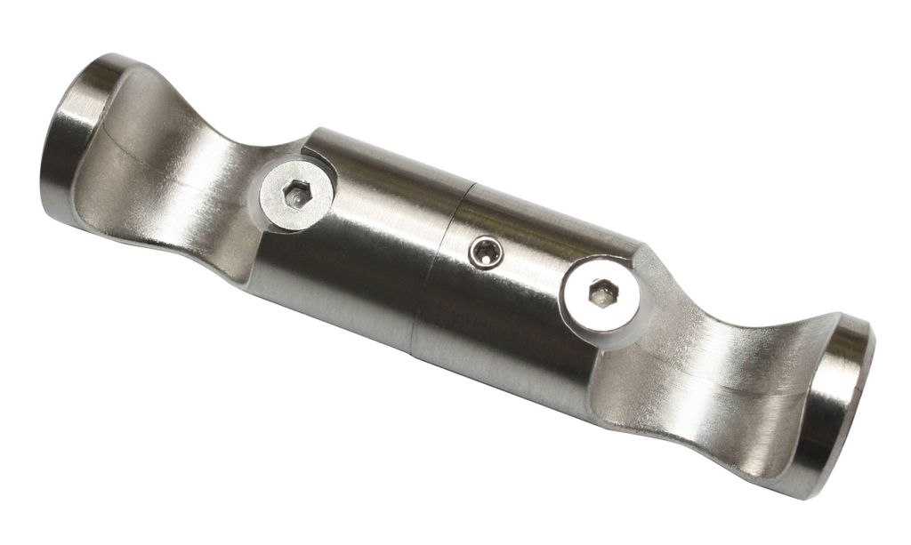 Gardinia Deckenträger Adapter Chicago edelstahl, 5,5 cm, Ø 20 mm