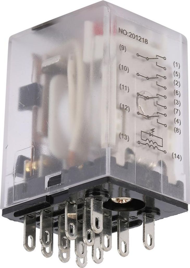 BEMM4C 14-poliges 5A Mini-Leistungszwischenrelais, elektromagnetisches Relais (24VAC)