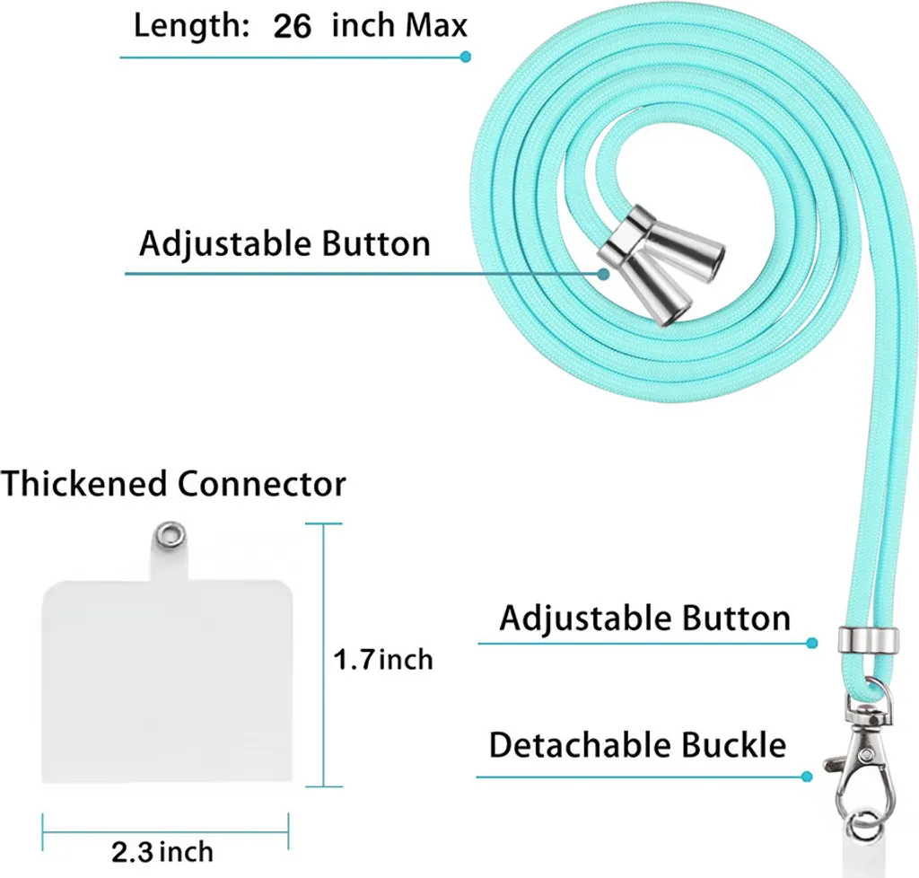 Custodia IPhone 11 Pro Con Cinturino In Nylon: Silicone Morbido, Antiurto, Con Cordino A Mano (Nero)