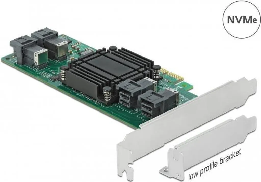 Ajoutez 4 SSD NVMe à votre PC avec la Carte PCI Express x8 vers SFF-8643