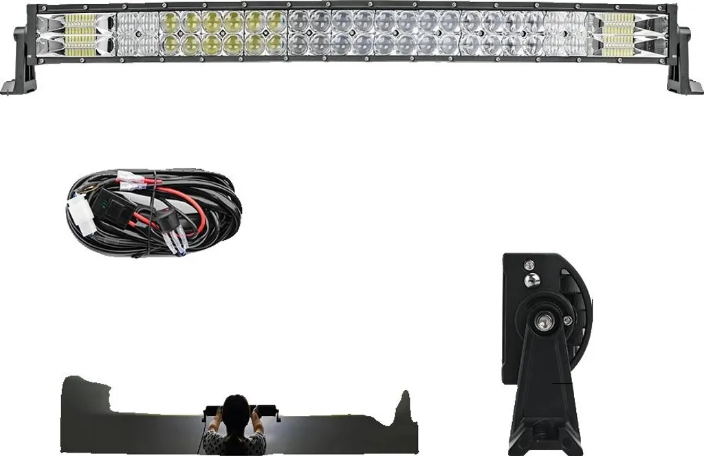Barre lumineuse LED 32 pouces étanche : voyez enfin clair la nuit en 4x4
