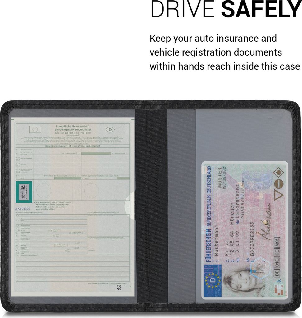 kwmobile Zulassungsbescheinigung Tasche