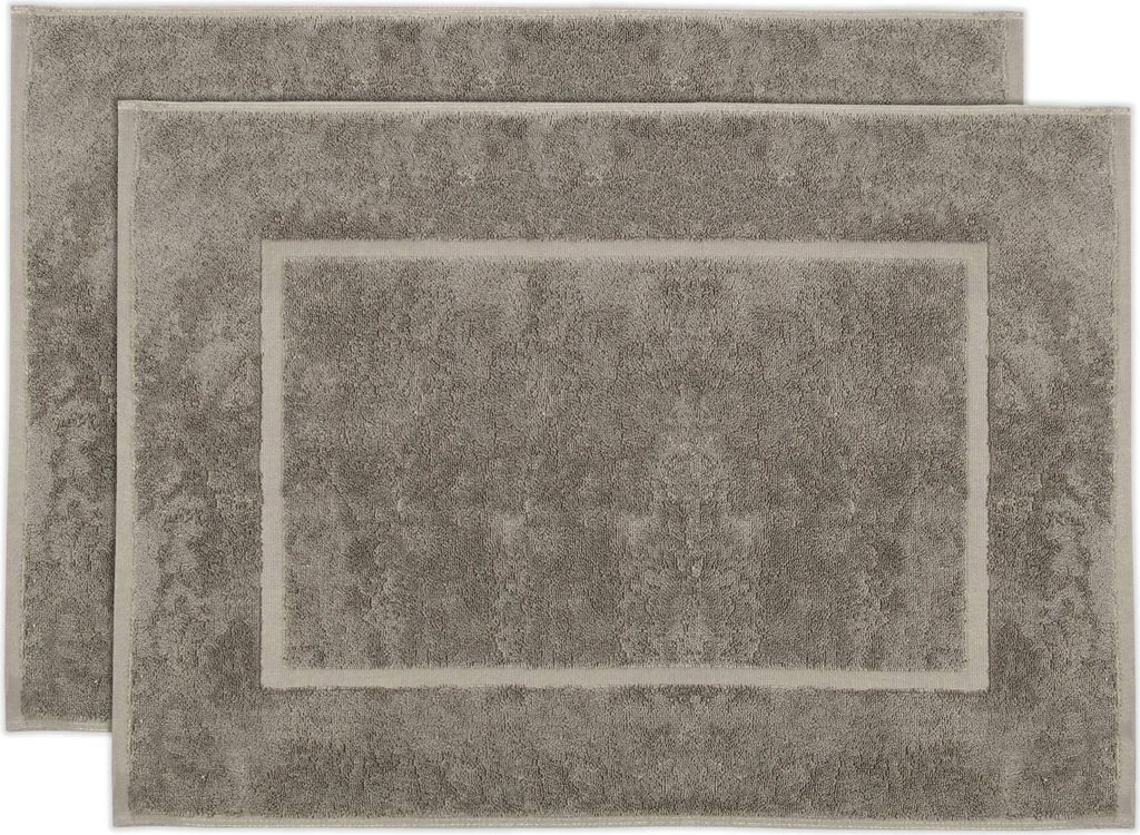 2er Set Badematten in 50x70 cm aus Baumwolle, fango