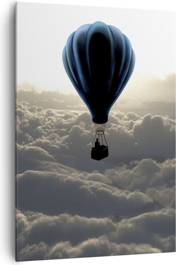 Bild auf Leinwand - Leinwandbild - Einteilig - Wolke Ballon Himmel - 70x100cm - Wand Bild - Wanddeko - Wandbilder - Leinwanddruck - Wanddekoration ...