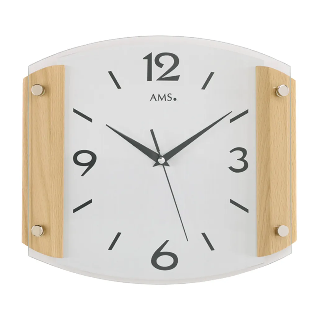 Horloge murale AMS 5938/18 avec mise à l'heure automatique par radio