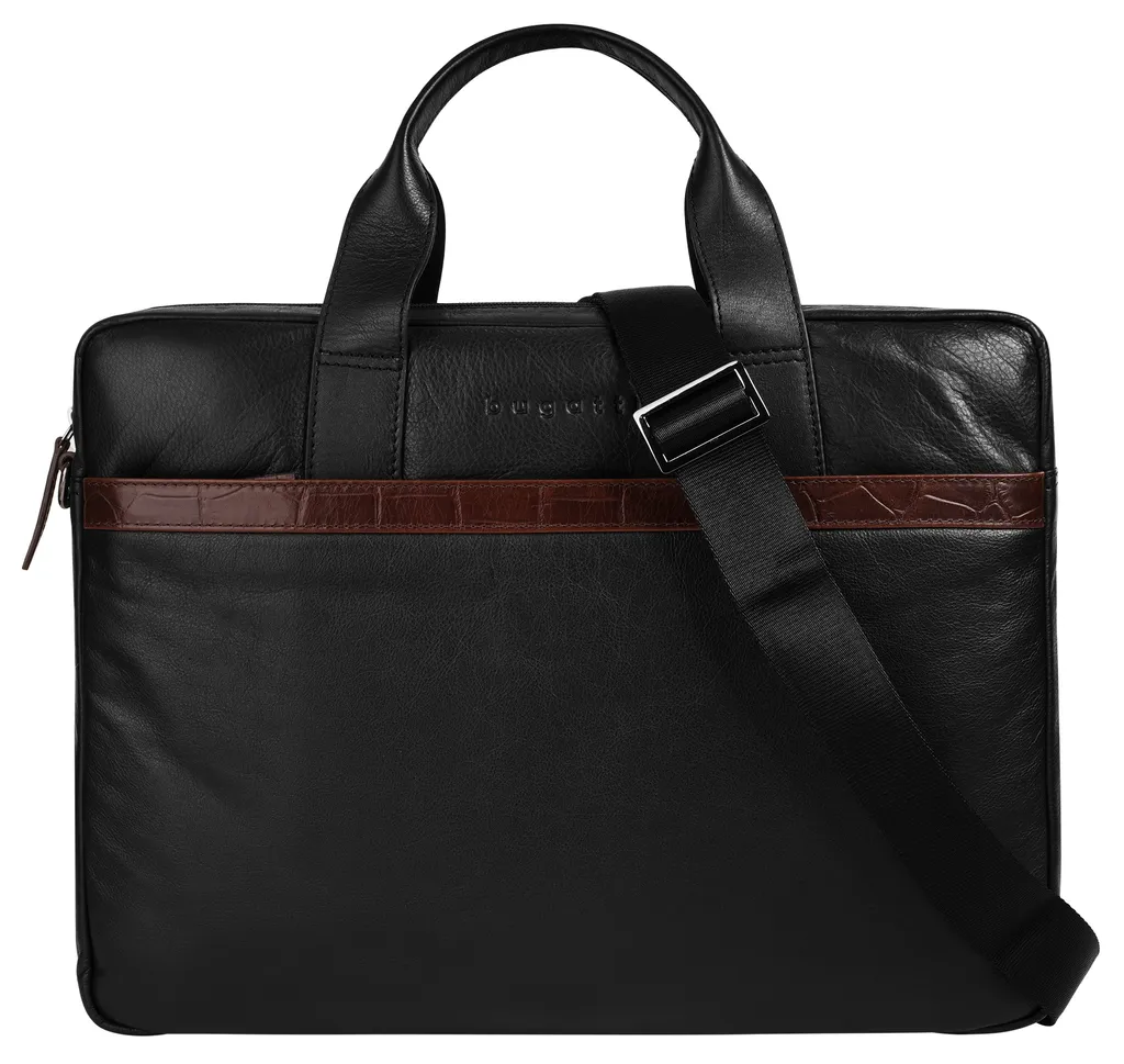 Porte-documents en cuir Bugatti Corso DeLuxe Large avec protection PC - 19