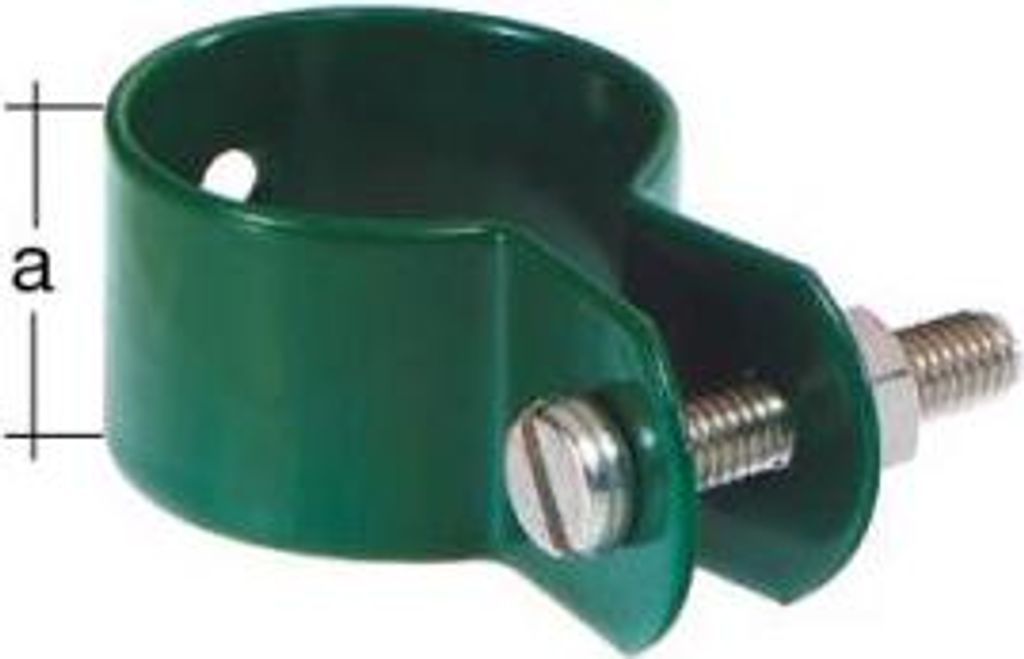 Alberts Zaunsystem Fix-Clip Pro Strebenschelle anthrazit-metallic 48 mm