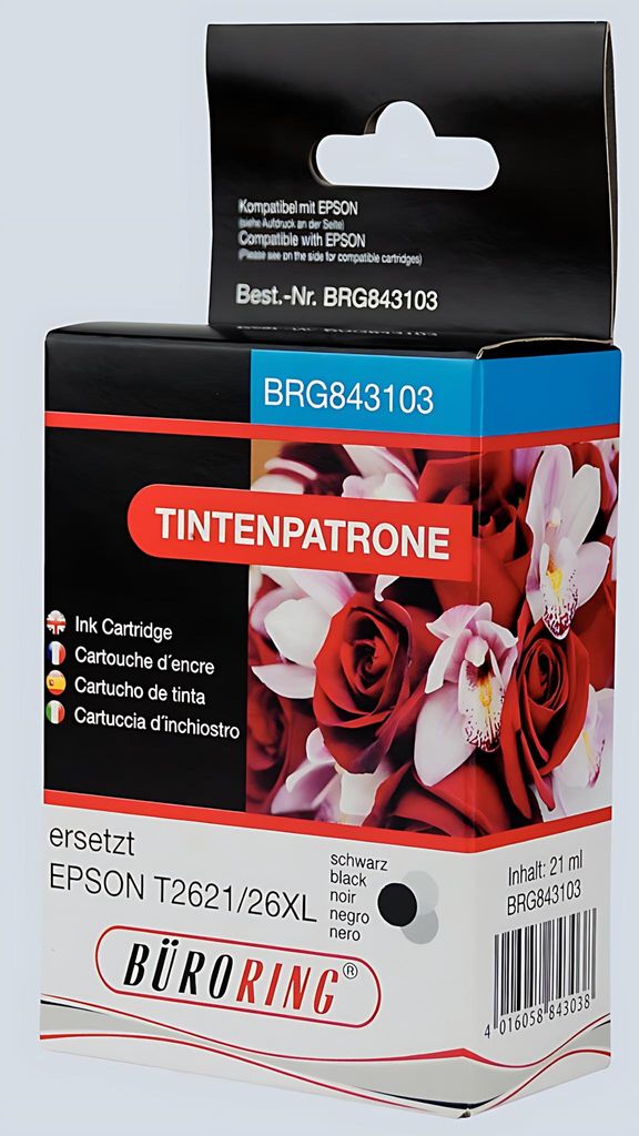 Büroring Tintenpatrone, ersetzt Epson T16334010, ca. 500 Seiten, magenta