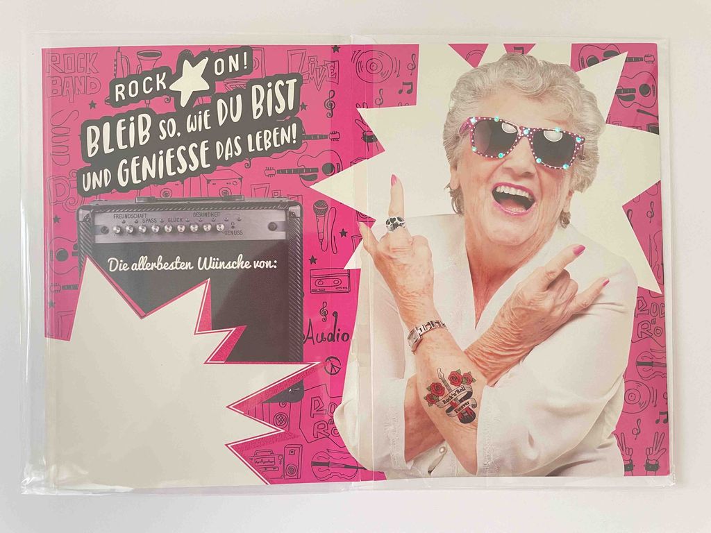 Geburtstag - Flashlight - Soundkarte und Lichtkarte im Format 14,8 x