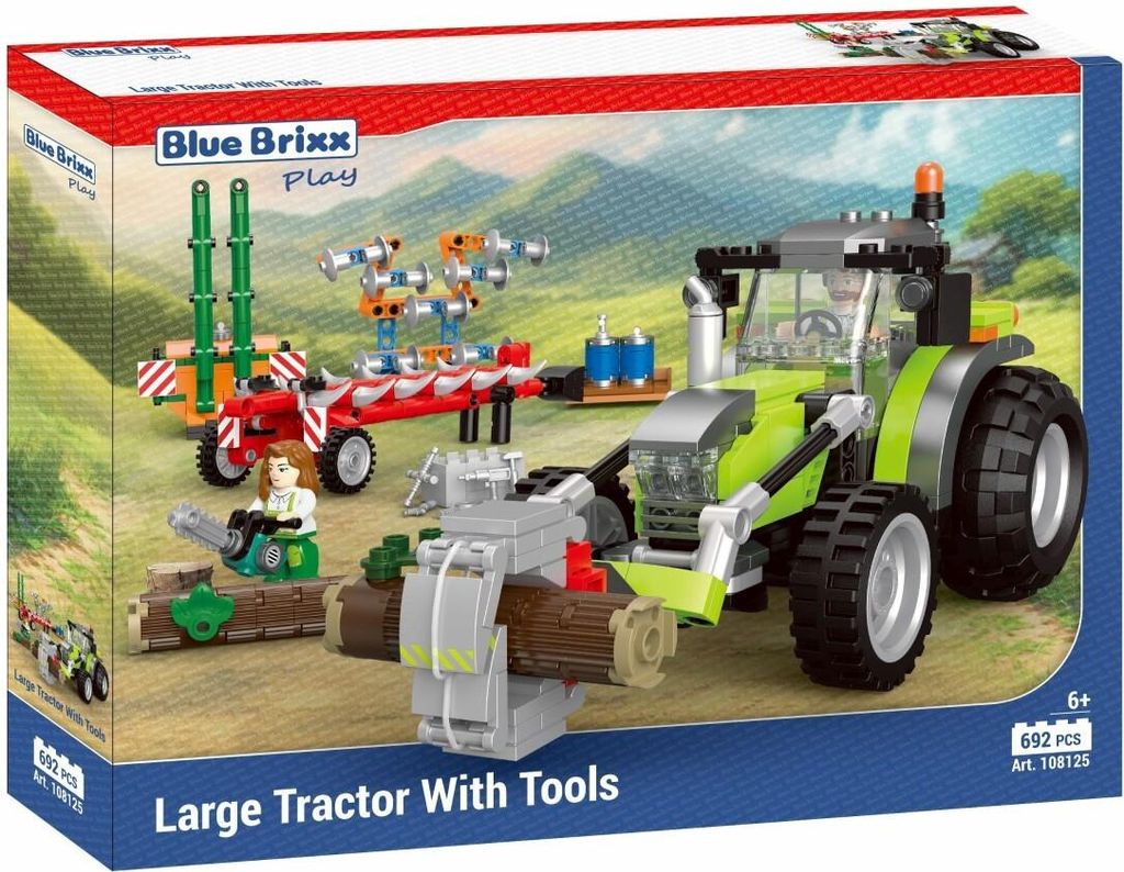 BB Services GmbH Großer Traktor mit Werkzeugen Produktbild 