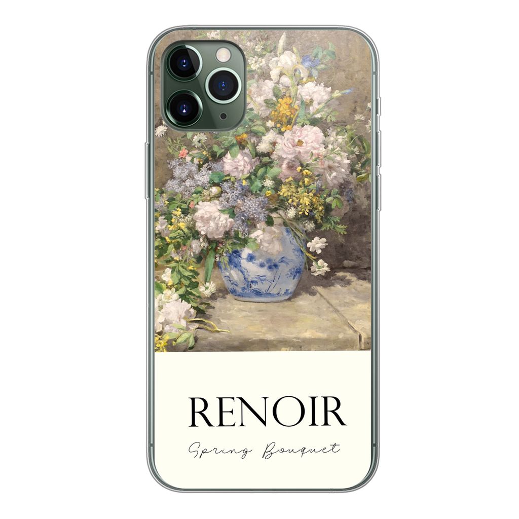 MuchoWow Handyhülle Schutzhülle Hülle für iPhone 11 Pro Max Kunst - Blumen - Alte Meister Silikon Softcase Handy Hülle - Schutz