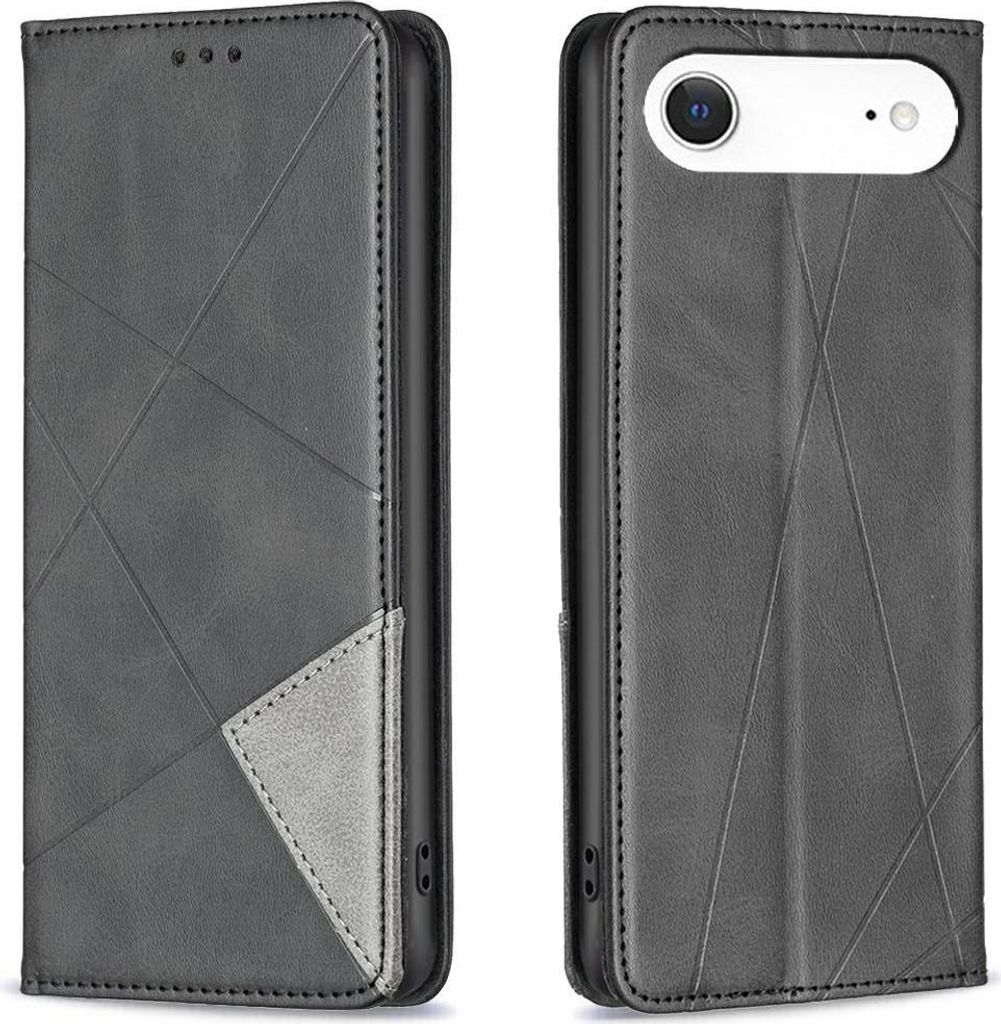 Mobigear Rhombus Slim iPhone Air Hülle Klapphülle - Schwarz