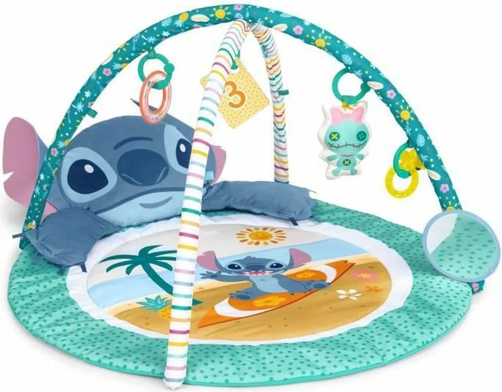 Tapis de jeu Stitch Antidérapant 114 cm - Confort et Multicouleur